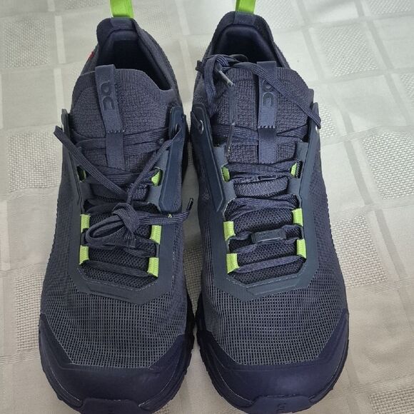 On Running Men's Dark Purple and Lime Athletic Shoes - Picture 15 of 16